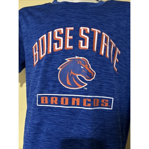 NEW Boise State BSU Broncos Colosseum Crew Neck Blue Tee Shirt Youth M 12-14 - Picture 2 of 6